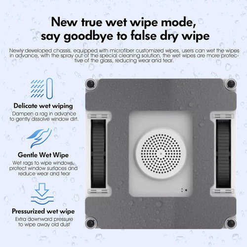 Aristell Window Cleaning Robot Dual Spray, Dual Side Spray Window Clean